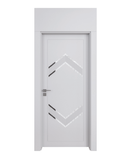 BY-6006V  Porte intérieure Laqué  Vitrée